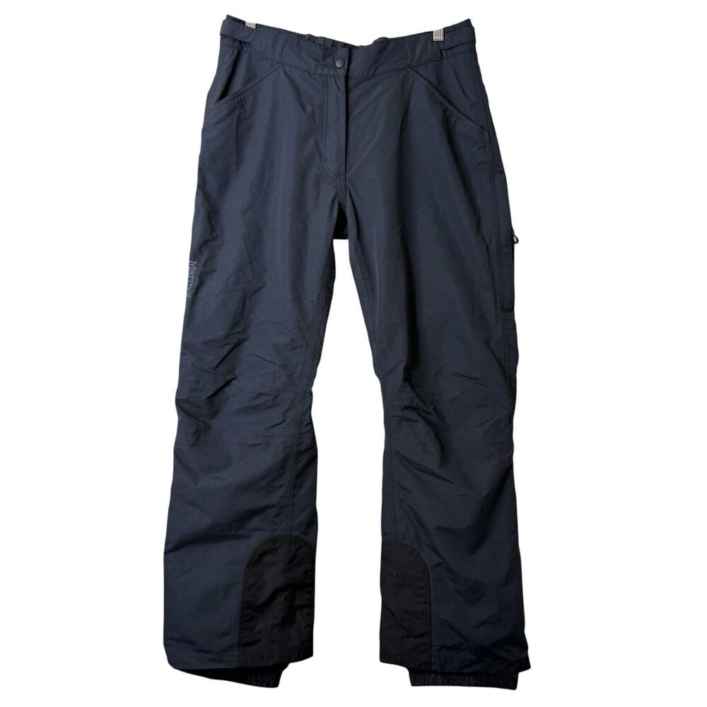 Marmot Snow Pants Womens L Black Nylon Ski Insulated Outerwear Snowboarding